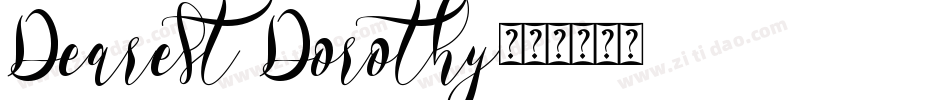 Dearest Dorothy字体转换